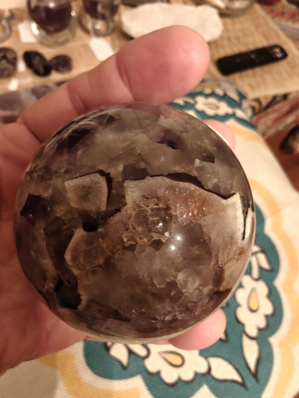 Chevron Amethyst Spheres